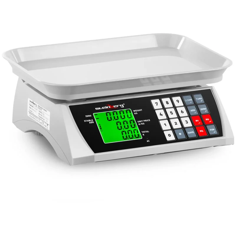 Butiksvægt - 30 kg / 1 g - 28,8 x 21,8 cm