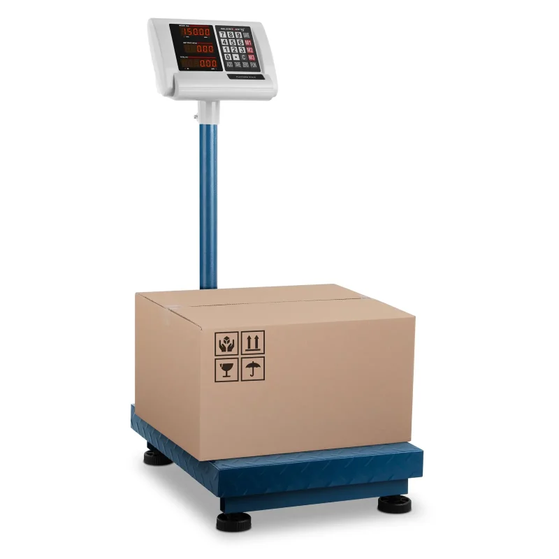 Industrivægt - 150 kg / 10 g - sammenklappeligt display