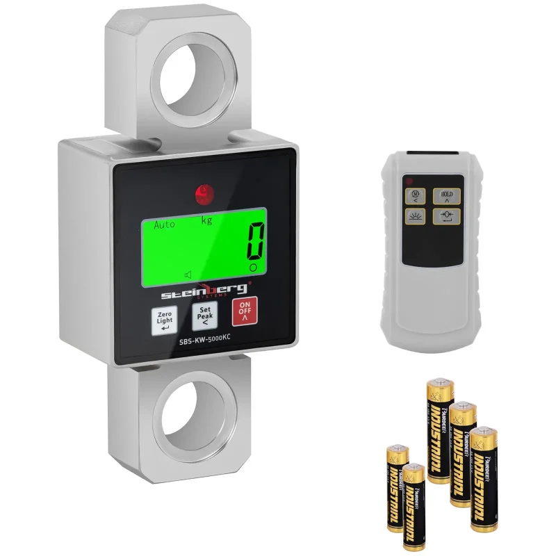 Kranvægt - 5000 kg / 1 eller 2 kg - LCD -digital