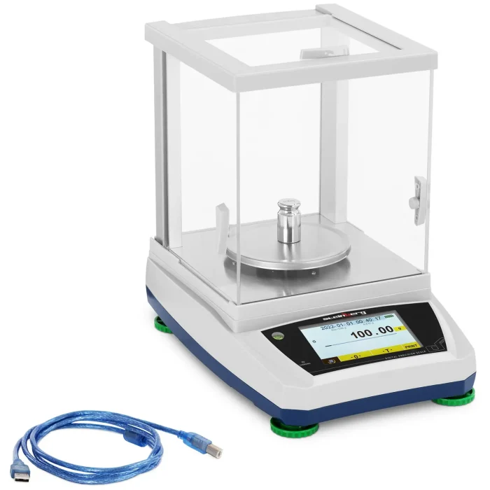 Præcisionsvægt - 1200 g / 0,01 g - LCD-touchscreen